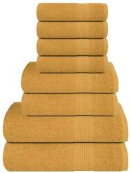 vidaXL Set prosoape 8 piese Aur 360 g/m2 100% bumbac GartenMobel Dekor (137067) Prosop