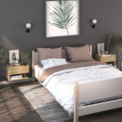 vidaXL Noptiere de perete, 2 buc. , stejar sonoma GartenMobel Dekor (810960)