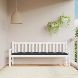 vidaXL Perna banca de gradina, negru, 200x50x7 cm, material oxford GartenMobel Dekor (361647)