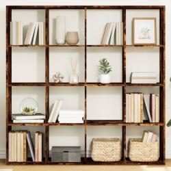 vidaXL Biblioteca, stejar fumuriu, 137, 5x29x137, 5 cm, lemn prelucrat GartenMobel Dekor (3310293) Biblioteca