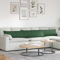 vidaXL Perne pentru canapea 2 pcs Verde închis 200 x 40 cm GartenMobel Dekor (42013908)
