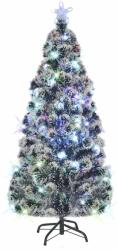 vidaXL Brad de Craciun pre-iluminat cu suport si LED-uri, 150 cm, fibra optica GartenMobel Dekor (242426)