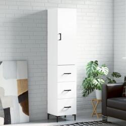 vidaXL Dulap înalt, alb, 34, 5x34x180 cm, lemn prelucrat GartenMobel Dekor (3198849) Comoda