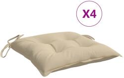 vidaXL Perne de scaun, 4 buc. , bej, 50x50x7 cm, textil oxford GartenMobel Dekor (361517)