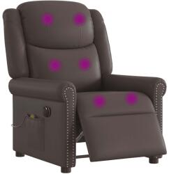 vidaXL Scaun electric pentru masaj pentru relaxare maro stralucitoare GartenMobel Dekor (3303417)