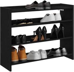 vidaXL Pantofar, negru, 80x25x61, 5 cm, lemn prelucrat GartenMobel Dekor (859915) Pantofar