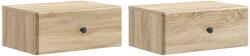 vidaXL Set 2 noptiere suspendate Stejar Sonoma, 49 x 34, 5 x 20 cm (899130)