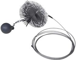 vidaXL Perie Rotunda pentru Curatat Cosul de Fum Diametru 25 cm GartenMobel Dekor (141273)
