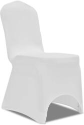 vidaXL Huse elastice scaun, alb, 100 buc. GartenMobel Dekor (274765)