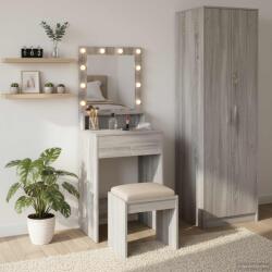 vidaXL Masa de Machiaj Gri Sonoma 50 x 41 x 135 cm Lemn compozit GartenMobel Dekor (865123)