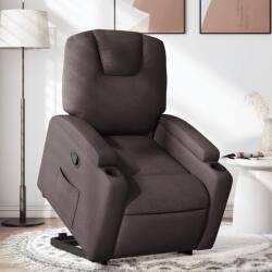 vidaXL Fotoliu rabatabil cu ridicare pe verticala, maro închis, textil GartenMobel Dekor (3204373)