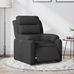 vidaXL Fotoliu rabatabil electric, negru, material textil GartenMobel Dekor (3204958)