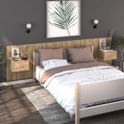 vidaXL Noptiere de perete, 2 buc. , stejar sonoma GartenMobel Dekor (810978)