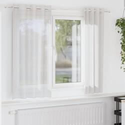 vidaXL Perdele Voile cu Oeje 2 buc Alb GartenMobel Dekor (4102149)