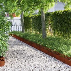 vidaXL Borduri pentru gazon 20 pcs Ruginit 103 x 0, 05 x 22 cm GartenMobel Dekor (874847)