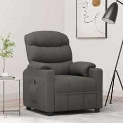 vidaXL Fotoliu rabatabil electric, gri închis, material textil GartenMobel Dekor (3143492)