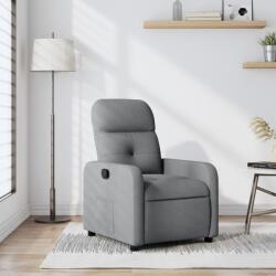 vidaXL Fotoliu rabatabil, gri deschis, material textil GartenMobel Dekor (374197)