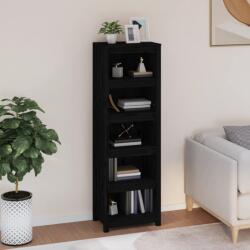 vidaXL Biblioteca, negru, 50x35x154 cm, lemn masiv de pin GartenMobel Dekor (821718) Biblioteca