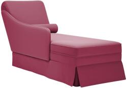 vidaXL Sezlong cu sezlong si cotiera dreapta Wine Red Velvet GartenMobel Dekor (4009786)