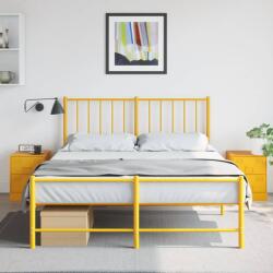 vidaXL Noptiere, 2 buc. , galben, 34, 5x39x44 cm, otel GartenMobel Dekor (841626)