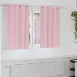 vidaXL Perdele Opaque cu Inel 2 pcs Roz bebe 140 x 140 cm Poliester GartenMobel Dekor (4107408)