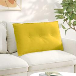 vidaXL Perna pentru spate Galben 80 x 50 cm Tesatura din corduroy GartenMobel Dekor (42014725)