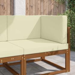 vidaXL Perna pentru canapea de exterior 3 pcs Crem Poliester GartenMobel Dekor (900865)