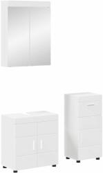 vidaXL Set de mobilier pentru baie TULUM 3 pcs Alb 60 x 34 x 63 cm GartenMobel Dekor (3398024)