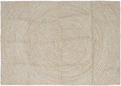 vidaXL Covor Natural si Alb 120 x 170 cm Iuta GartenMobel Dekor (42010604) Covor