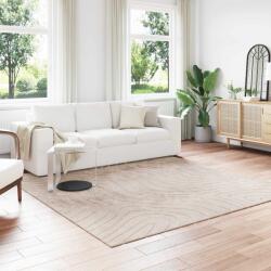 vidaXL Covor patrat Palmeras bej 240x240 cm, antiderapant, poliester (42022644) Covor