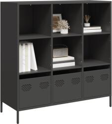 vidaXL Dulap înalt, negru, 101, 5x39x103, 5 cm, otel GartenMobel Dekor (851388) Comoda