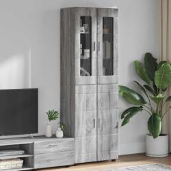 vidaXL Bufet cu raft FLORIN Gri Sonoma 60 x 35 x 182 cm Lemn compozit GartenMobel Dekor (3397920)