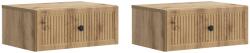 vidaXL Set 2 noptiere suspendate stejar artizanal, 49 x 34, 5 x 20 cm (897954)