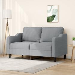 vidaXL Canapea cu 2 locuri, gri deschis, 140 cm, material textil GartenMobel Dekor (359359) Canapea