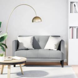 vidaXL Canapea loveseat, gri deschis, 111 cm, textil GartenMobel Dekor (4100560) Canapea
