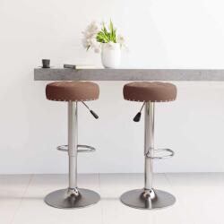 vidaXL Scaune de bar, 2 buc. , maro, material textil GartenMobel Dekor (332974)