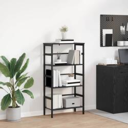 vidaXL Raft pentru carti Stejar Negru 60 x 29, 5 x 115 cm Lemn compozit GartenMobel Dekor (883922) Biblioteca