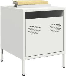 vidaXL Noptiere, 2 buc. , alb, 35x39x43, 5 cm, otel GartenMobel Dekor (851255)