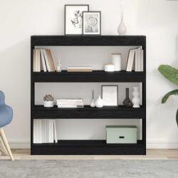 vidaXL Dulap pentru carti Stejar negru 100 x 30 x 103 cm Lemn compozit GartenMobel Dekor (862726) Biblioteca