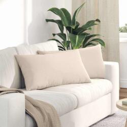 vidaXL Perne pentru canapea 2 pcs Bej 80 x 40 cm tesatura GartenMobel Dekor (42013730)