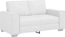 vidaXL Canapea pentru doua persoane Alb 160 cm Piele artificiala GartenMobel Dekor (4105051) Canapea