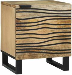 vidaXL Noptiera din lemn natural cu 1 usa, 40 x 33 x 46 cm, stil rustic (4017932)