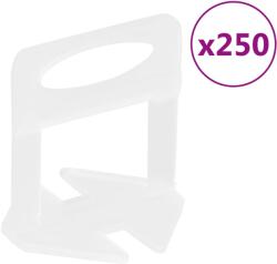 vidaXL Cleme de nivelare a placilor 250 buc 2 mm GartenMobel Dekor (155276)