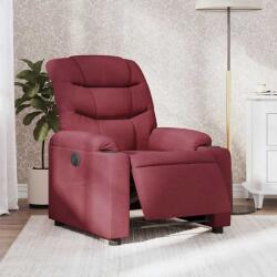vidaXL Fotoliu rabatabil electric, rosu vin, material textil GartenMobel Dekor (3206630)
