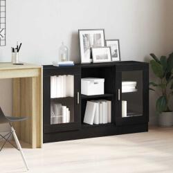 vidaXL Bufet Stejar Negru 120 x 30, 5 x 70 cm Lemn compozit GartenMobel Dekor (862522) Comoda