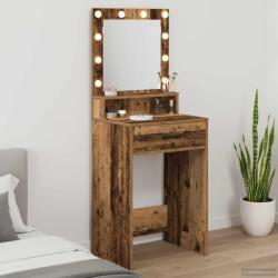 vidaXL Masa de Machiaj Lemn vechi 50 x 41 x 135 cm Lemn compozit GartenMobel Dekor (865098)