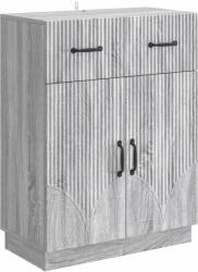 vidaXL Bufet cu sertar Sonoma gri 66 x 34, 5 x 87 cm Lemn prelucrat GartenMobel Dekor (895331) Comoda