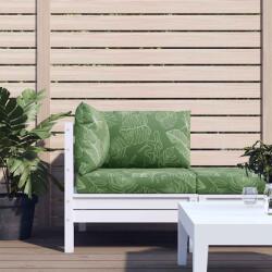 vidaXL Perne pentru paleti, 3 buc. , model de frunze, tesatura oxford GartenMobel Dekor (361789)