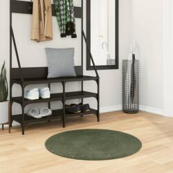vidaXL Covor HUARTE, fir scurt, moale si lavabil, verde padure Ø 80 cm GartenMobel Dekor (375103) Covor
