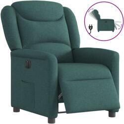 vidaXL Fotoliu rabatabil electric, verde închis, material textil GartenMobel Dekor (3303180)